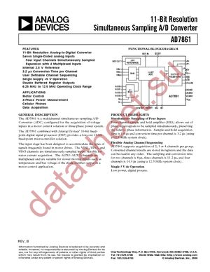 AD7861APZ datasheet  